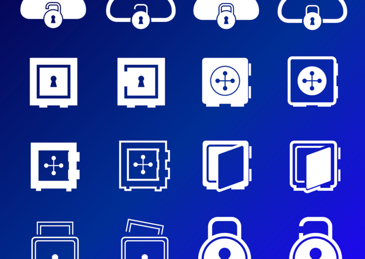 Free safe nature lock vector